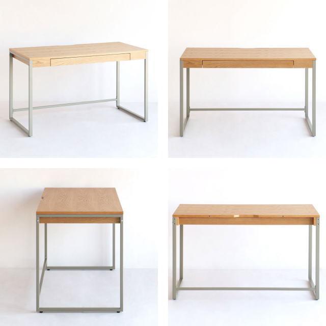 ICHIBA 木製デスク 引き出し付き ナチュラル 美品 ICHIBA（市場） drip ドリップ デスク 収納 DRT-3443N 幅120cm 奥行