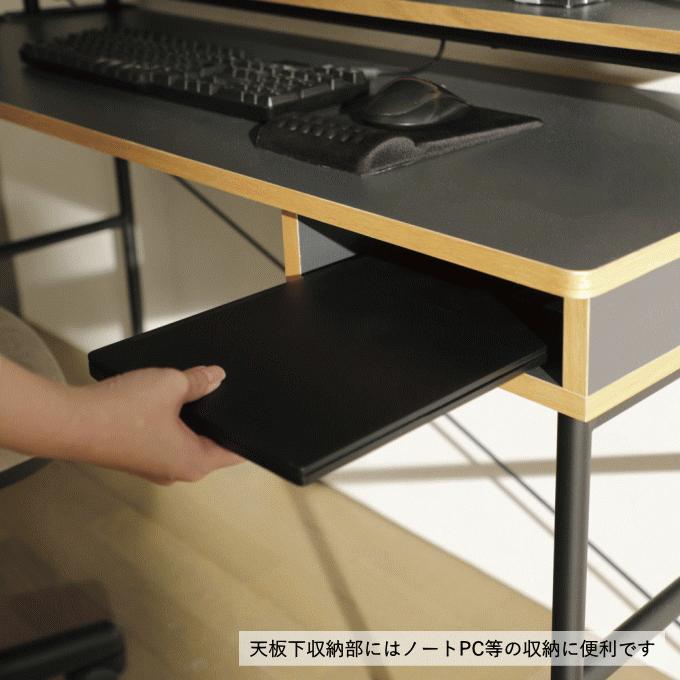 弘益 デスク 作業台 幅90 奥行45 STU-DB90 I字 デスク 下 収納 天板