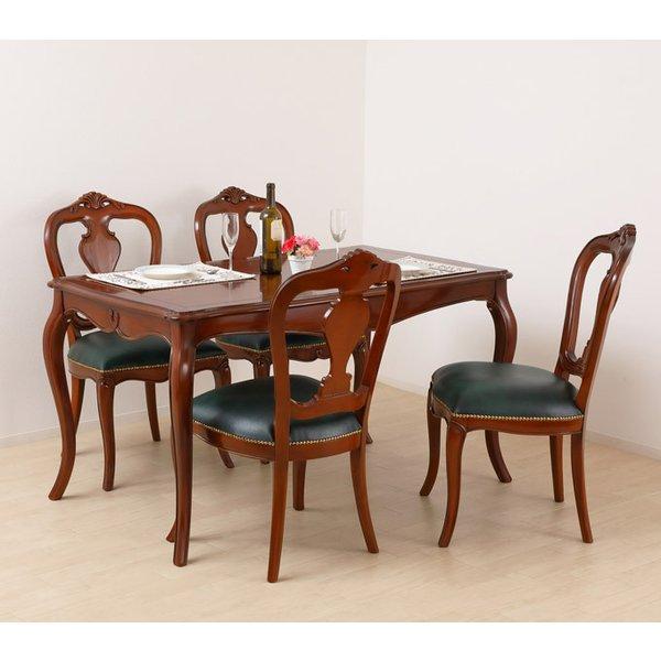 ダイニングテーブル テーブル ヴァーサ 幅140cm アンティーク調