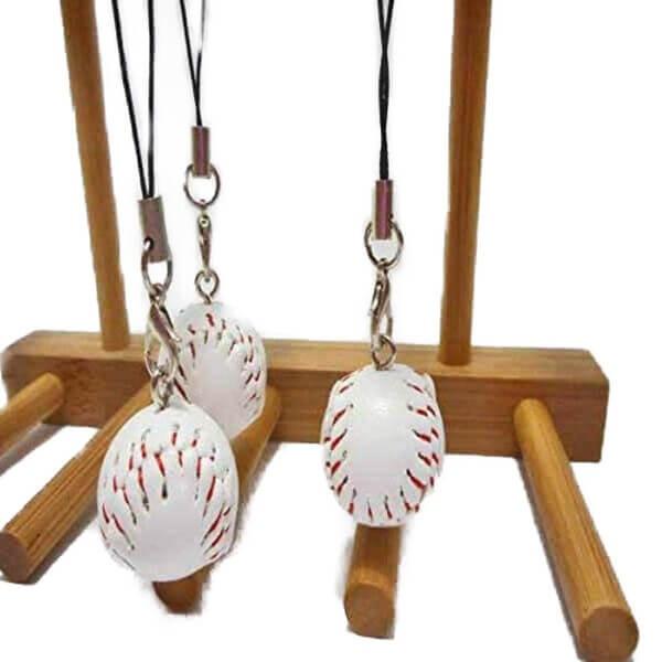 60円 ついに再販開始 可愛い野球のボールのミニストラップ