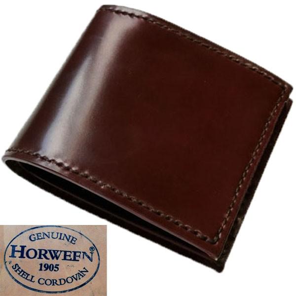 Shell Cordovan シェルコードバン 財布 レザー 二つ折り シェルコードバン 二つ折り財布 コードバン 内側まで ホーウィン社