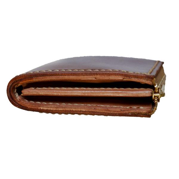 オーダー品　L字ファスナー　ホーウィンシェルコードバン　ナチュラル 受注製作 Horweenシェルコードバンナチュラル L字ファスナーミニ