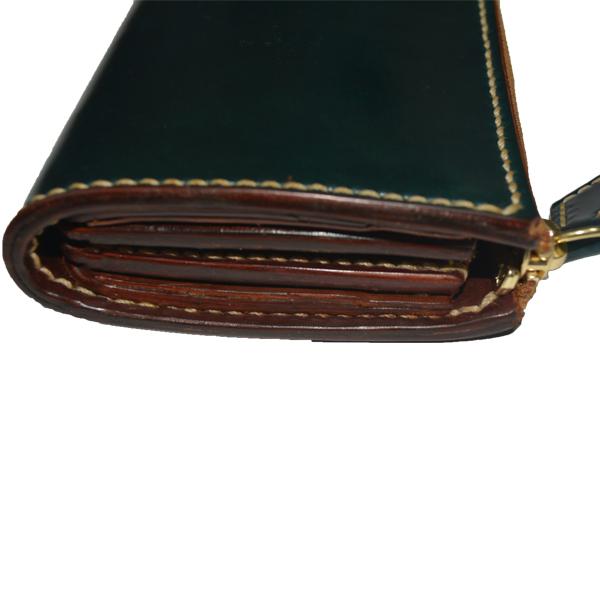 L字ファスナー財布　ロカド　シェルコードバン　新品 Rocadoコードバン L字ファスナー財布｜コンパクトな革財布