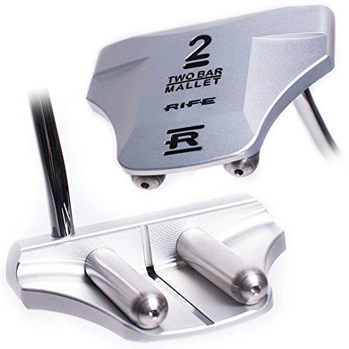 RIFE Two Bar SILVER HS MALLET PUTTER ライフ マレット型 パター 
