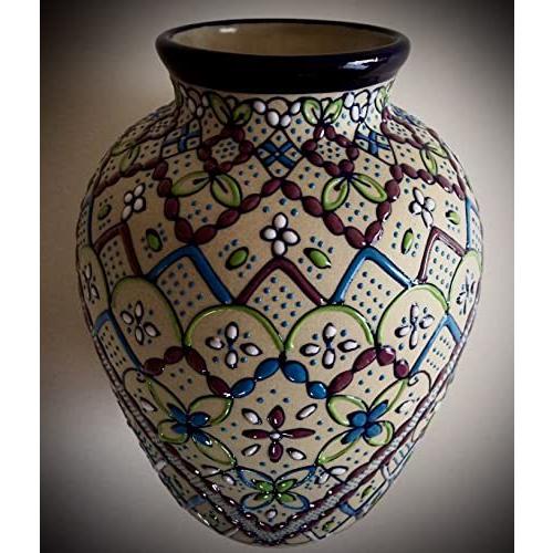 床の間 花瓶 置物 おしゃれ メキシコ 民芸 工芸 陶器 酒器 徳利 手描き 一点物 玄関 インテリア 飾り 輸入品 結婚 記念 新築 祝い 誕生日 S 2524 From Lake Shop 通販 Yahoo ショッピング