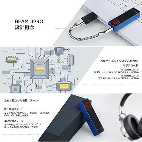 audirect Beam 3 PRO ポータブルUSB DAC ヘッドホンアンプ Beam3Proは