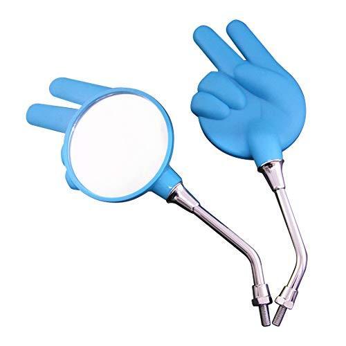 最新デザインの最新デザインのじゃんけんミラー(ちょき) ブルー 正ネジ