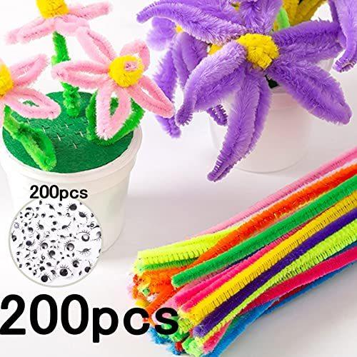 本命ギフト 玩具 0個 モール カラー 10色混色 工作モール 手芸モール 0本入り アイ黒目 クリスマ シェニール スティック パーティー 子供知育玩具 オブジェ 置き物 Www We Job Com