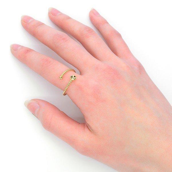 リング 指輪 2個入 フォークリング 3mm丸カン＋4mmカップ リングパーツ