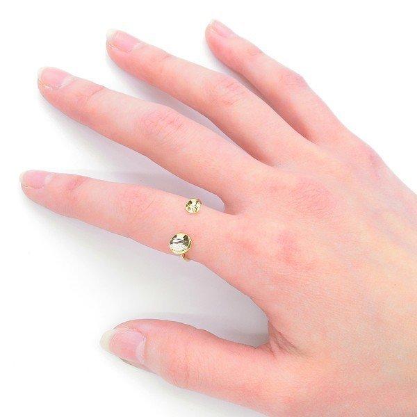 フォークリング2個セット リング 指輪 2個入 フォークリング 4mmカップ＋6mmカップ リングパーツ