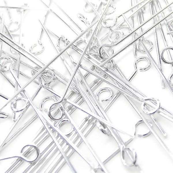 9ピン 20mm 20ミリ 約100本入 接続パーツ 定番金属パーツ ピンパーツ