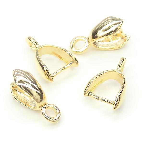 カン付Aカン 丸型 バチカン 5個入 シンプル ネックレス用パーツ