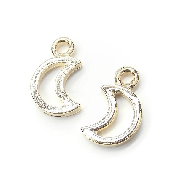 チャームパーツ 2個入 petit crescent 三日月 ムーン クレセント 月 お