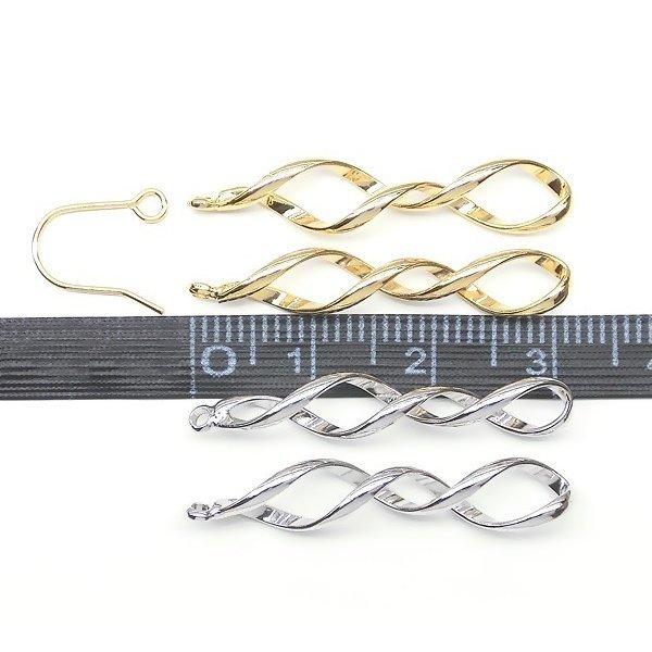 New 日本製 新色 2個入 ツイストスパイラルチャーム スティックパーツ
