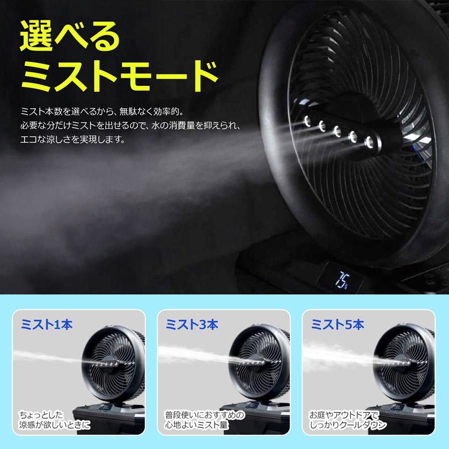 熱中症対策に！ ミストファン ミスト扇風機 屋外 業務用 冷却ファン