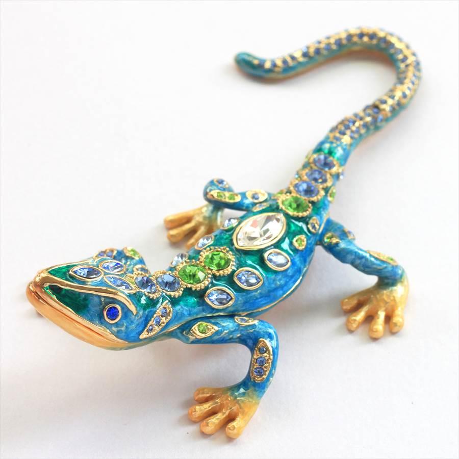 高級家具　TOKYOダルギア　DARGIA　彫り　小物入れ　アクセサリーケース 東京銀座PICALS 【正規品】 トカゲ 小物入れ おしゃれ