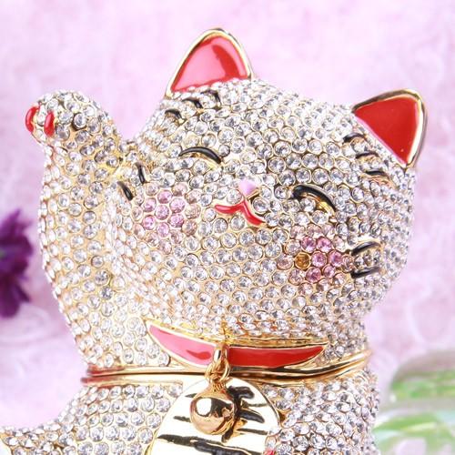 東京銀座PICALS 【正規品】 煌めき招き猫 ネコ 小物入れ おしゃれ