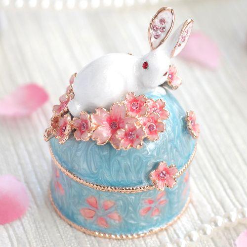 東京銀座PICALS 【正規品】 うさぎと桜B さくら 小物入れ 東京銀座PICALS 【正規品】 うさぎと桜B さくら 小物入れ