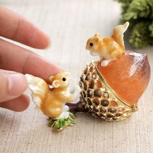 東京銀座PICALS 【正規品】 どんぐり リス 秋 紅葉 小物入れ おしゃれ