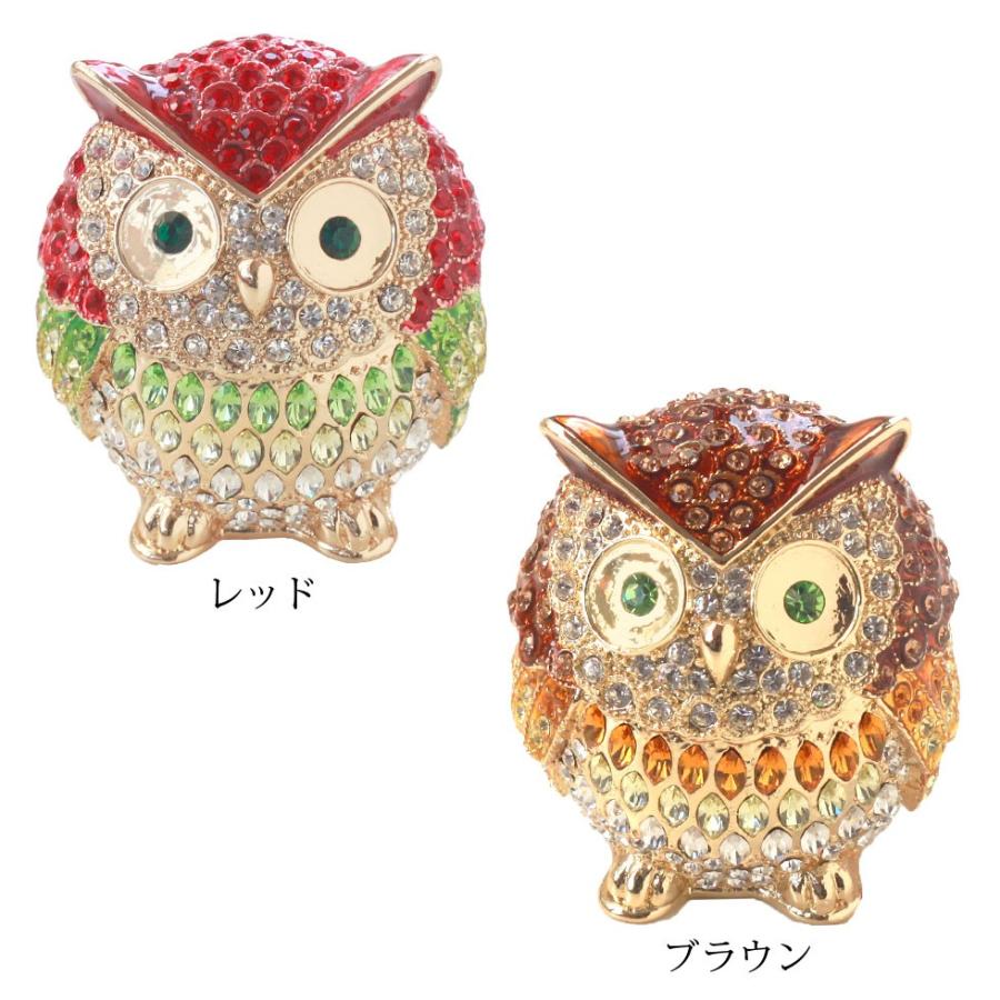東京銀座PICALS 【正規品】 リーフオウル ふくろう 王冠 小物入れ