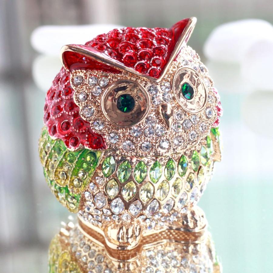 東京銀座PICALS 【正規品】 リーフオウル ふくろう 王冠 小物入れ