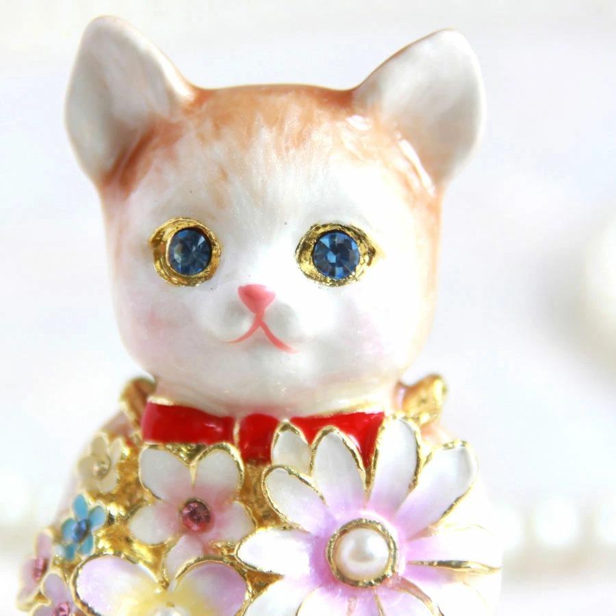 猫 cat コレクション インテリア アニマル 動物 漫画 レア 希少 貴重 東京銀座PICALS 【正規品】 フルールキャット 猫 ネコ 小物入れ