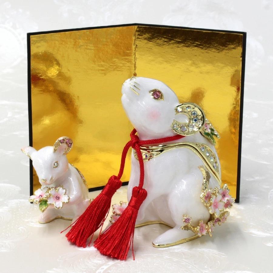 ピィアース　はなねずみ　箱付き　ジュエリーボックス　白ねずみ ピィアース はなねずみ 箱付き ジュエリーボックス 白ねずみ - メルカリ