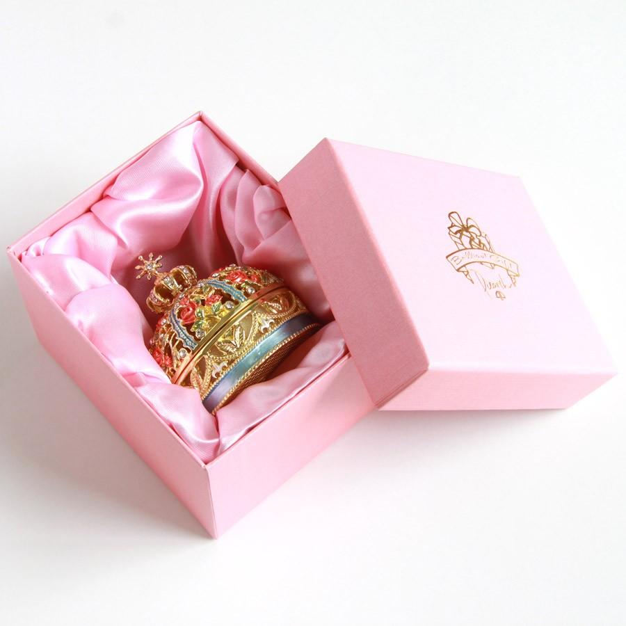 東京銀座PICALS 【正規品】 ローズクラウン 王冠 リボン 小物入れ