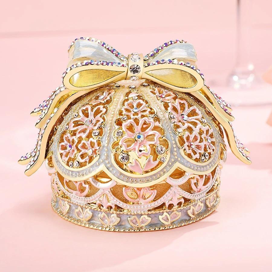 ピィアース PICALS  ジュエリーボックス SAKURA ツインリボン 東京銀座PICALS 【正規品】 SAKURAツインリボン 桜 王冠 リボン 小物