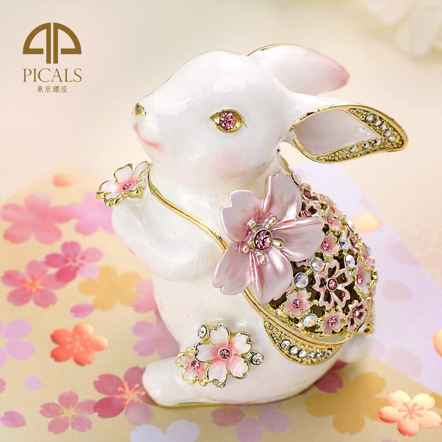 東京銀座PICALS 【正規品】 月うさぎ 卯 さくら 小物入れ 東京銀座PICALS 【正規品】 月うさぎ 卯 さくら 小物入れ