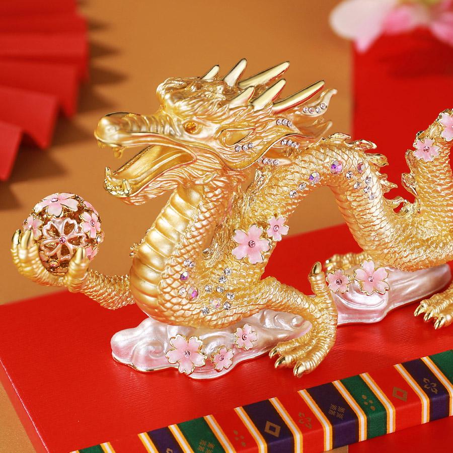 東京銀座PICALS 【正規品】 <桜龍の舞>辰年 干支の置物 竜 龍 東京銀座PICALS 【正規品】 <桜龍の舞>辰年 干支の置物 竜 龍