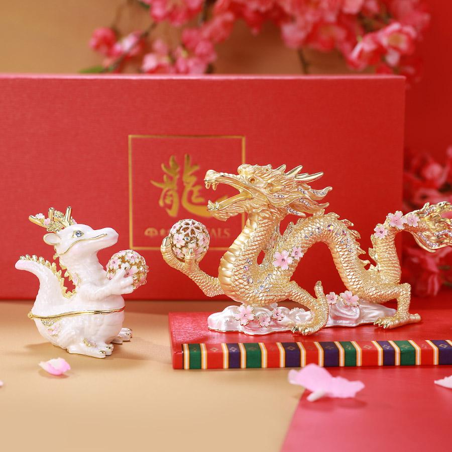 東京銀座PICALS 【正規品】 <桜龍の舞>辰年 干支の置物 竜 龍 東京銀座PICALS 【正規品】 <桜龍の舞>辰年 干支の置物 竜 龍