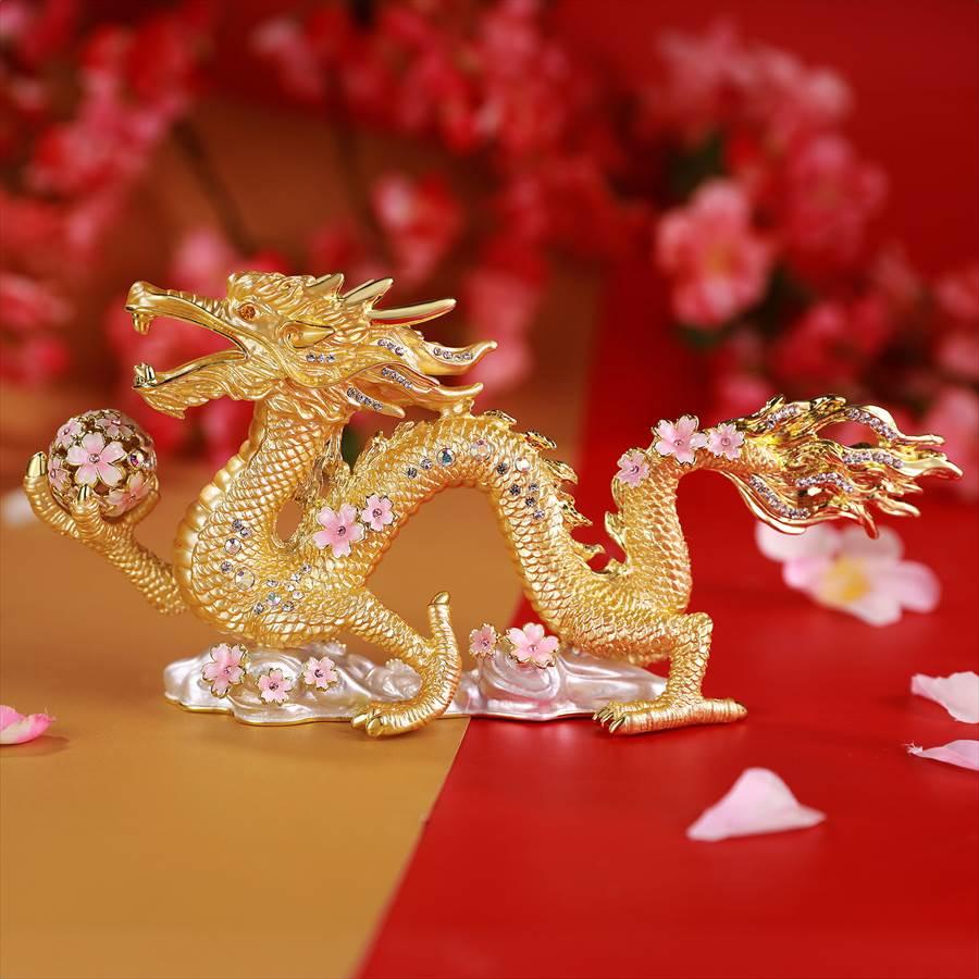 東京銀座PICALS 【正規品】 <桜龍の舞>辰年 干支の置物 竜 龍 東京銀座PICALS 【正規品】 <桜龍の舞>辰年 干支の置物 竜 龍