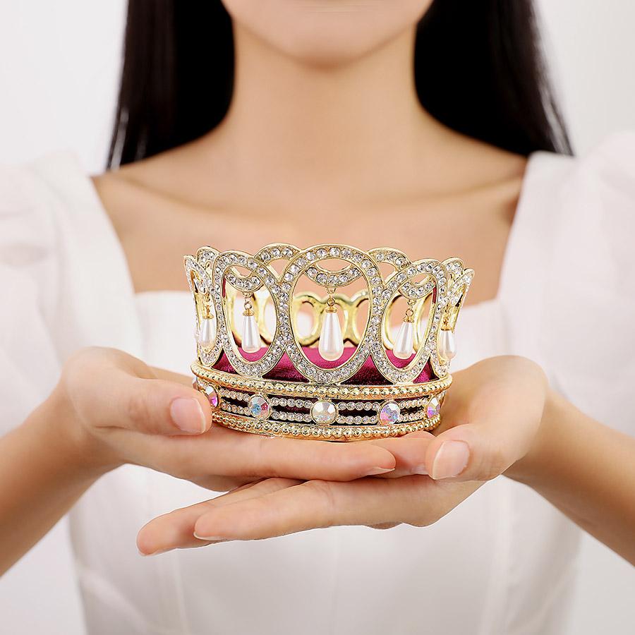 【正規品】 クイーンズ・パールティアラ アクセサリートレイ Tiara 英国王室 紋章 イギリス 小物入れ おしゃれ 収納 置物 インテリア 雑貨 北欧 玄関 ピィアース_13
