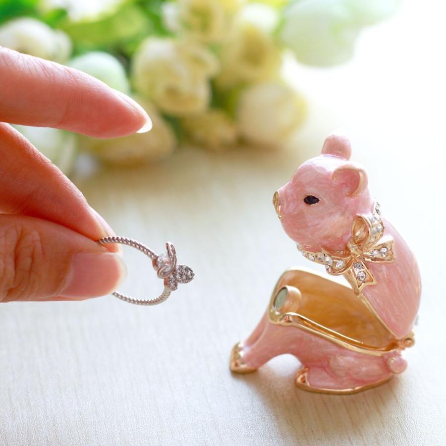 アローラデザイン社ヒドゥントレジャーズ　アクセサリーケース　豚　PIG 小物入れ 東京銀座PICALS 【正規品】 ミニリボンピッグ ミニチュア 豚 小物入れ
