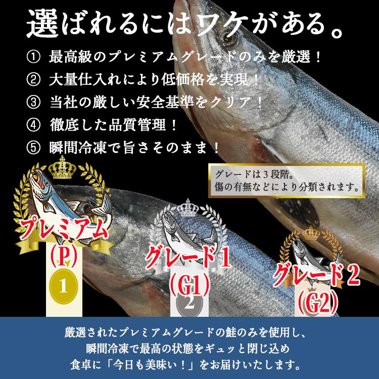 プレミアムグレード 銀鮭 無塩 約40g×20切れ 鮭 シャケ 訳あり 送料無料(一部地域を除く)｜ya-siro｜05