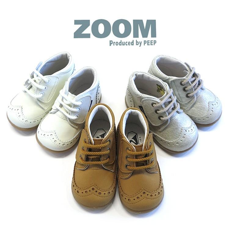 ZOOM peep ズーム 靴 キッズ/ベビー ウィングチップ シューズ 12.5cm/13cm/13.5cm :1501:ベビー子供服バケーション  - 通販 - Yahoo!ショッピング
