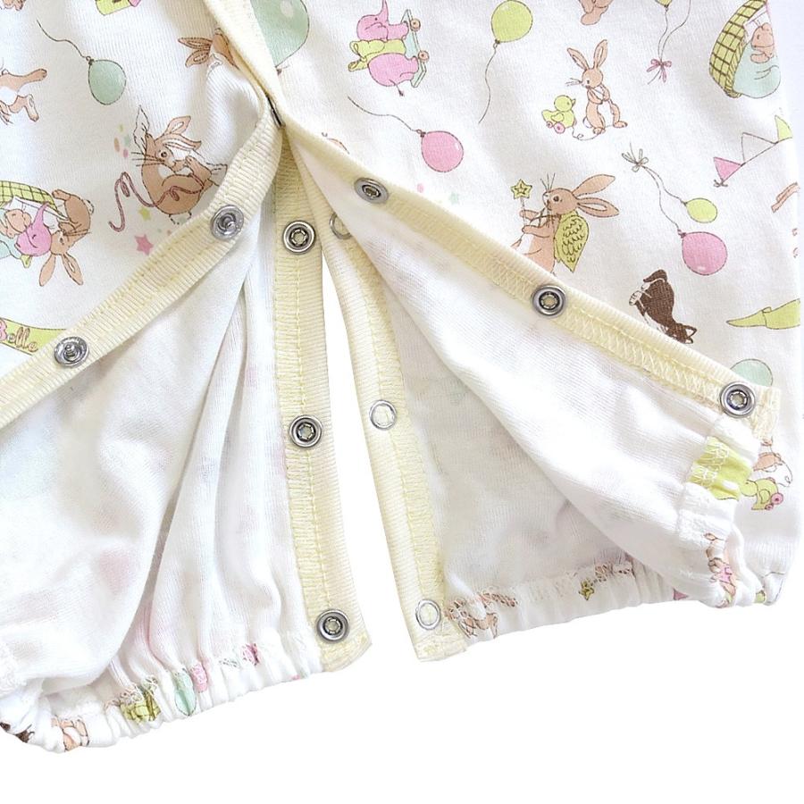 2wayオール 50cm フリル付ツーウェイオール ベビースワン 日本製 60cm ベビー服 ツーウェイオール 女の子 新生児 長袖