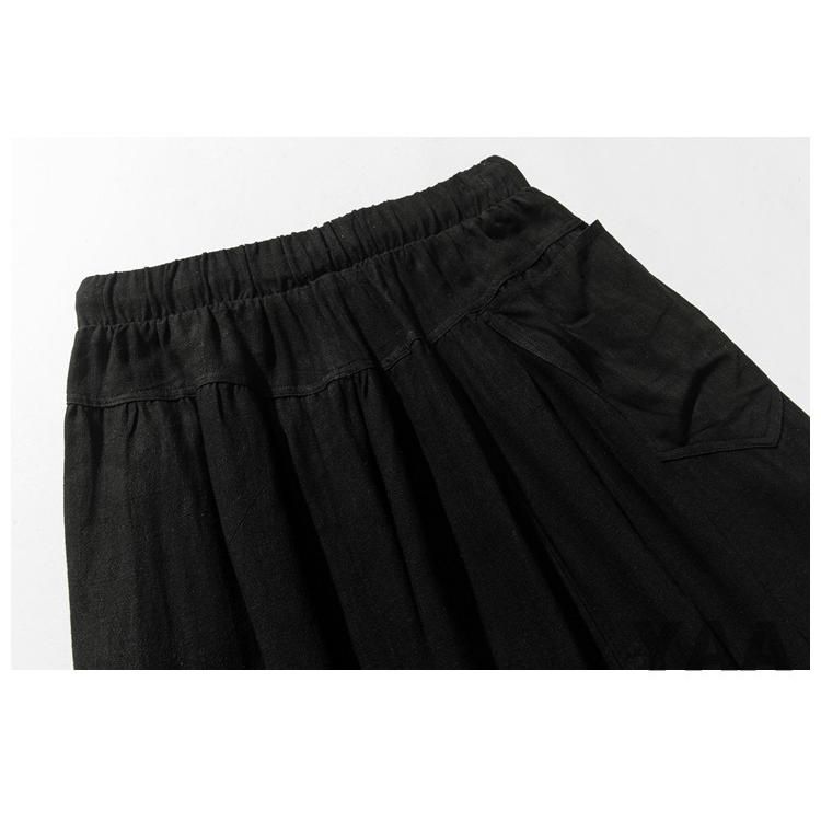 メンズ サルエルパンツ ワイドパンツ リネンパンツ 麻パンツ 涼しいズボン ゆったり 夏 サマー  プレゼント 父の日 |  | 12