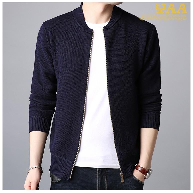 ジャケット メンズ ニット ライトアウター ニットジャケット 立ち襟 ジップアップ ジャンパー 春物 春服 10代 代 30代 40代 B Yaa 通販 Yahoo ショッピング