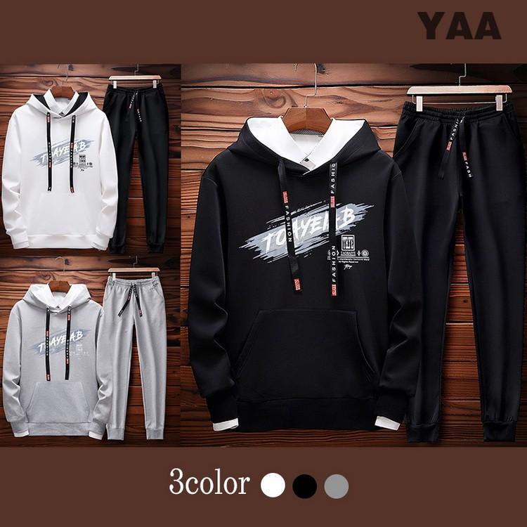 セットアップ メンズ スウェット 上下セット ジャージパンツ スポーツウェア ランニング 防寒 暖かい 春冬 B917 Yaa 通販 Yahoo ショッピング