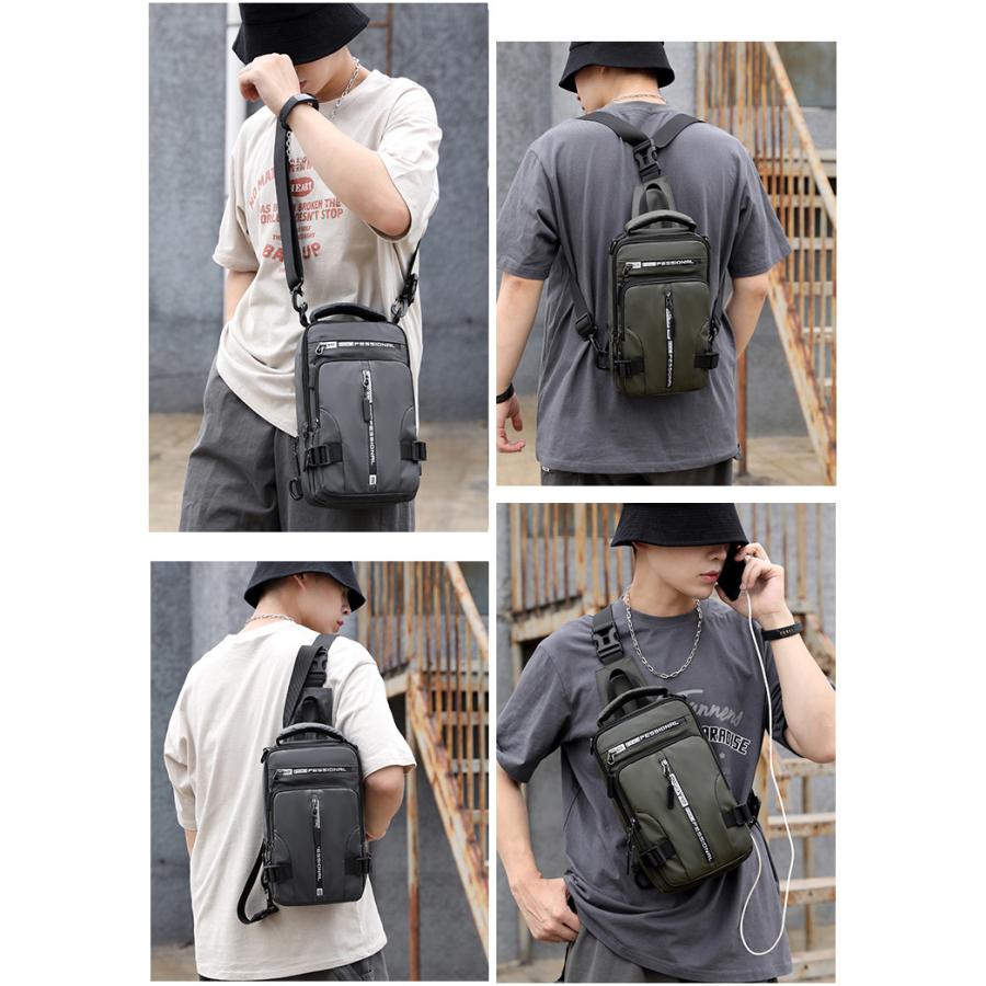 ボディバッグ ナイロンバッグ バックパック ショルダーバッグ 3way