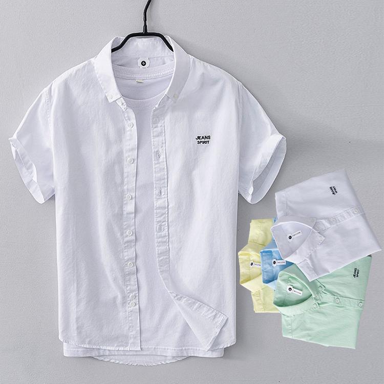 半袖シャツ メンズ 夏服 トップス おしゃれ 刺繍 シンプル ゆったり 薄手 涼しい 40代 メンズファッション 父の日 Bg Yaa 通販 Yahoo ショッピング