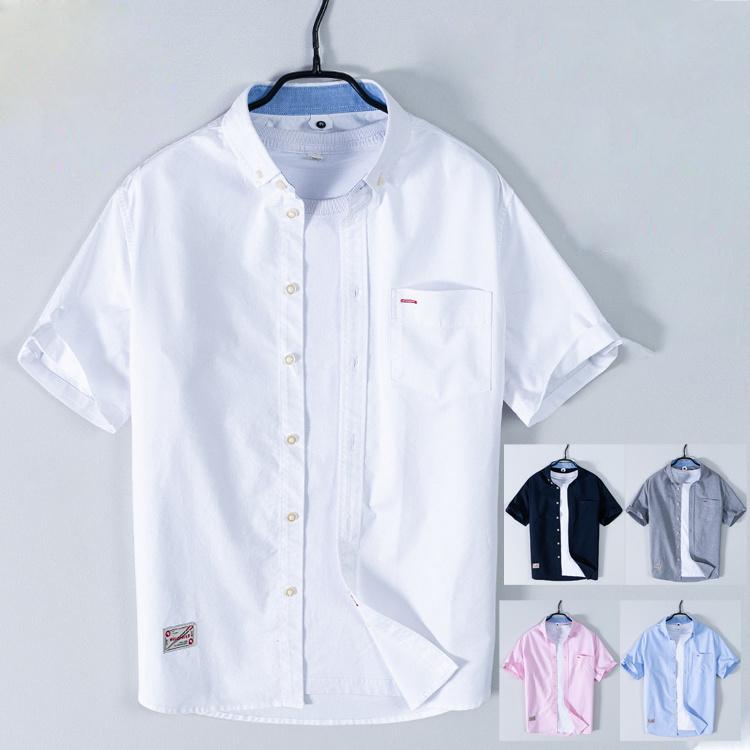 白シャツ メンズ 夏服 半袖シャツ 綿シャツ 薄手 涼しい ポケット付き ゆったり 大きいサイズ おしゃれ メンズファッション Bg Yaa 通販 Yahoo ショッピング