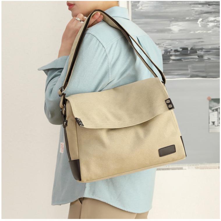 ショルダーバッグ メンズ 斜めがけ 帆布バッグ キャンパス 機能性