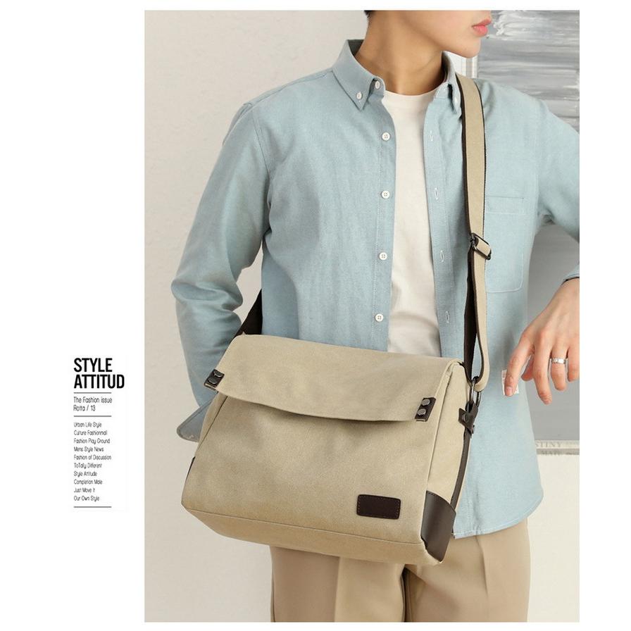 ショルダーバッグ メンズ 斜めがけ 帆布バッグ キャンパス 機能性