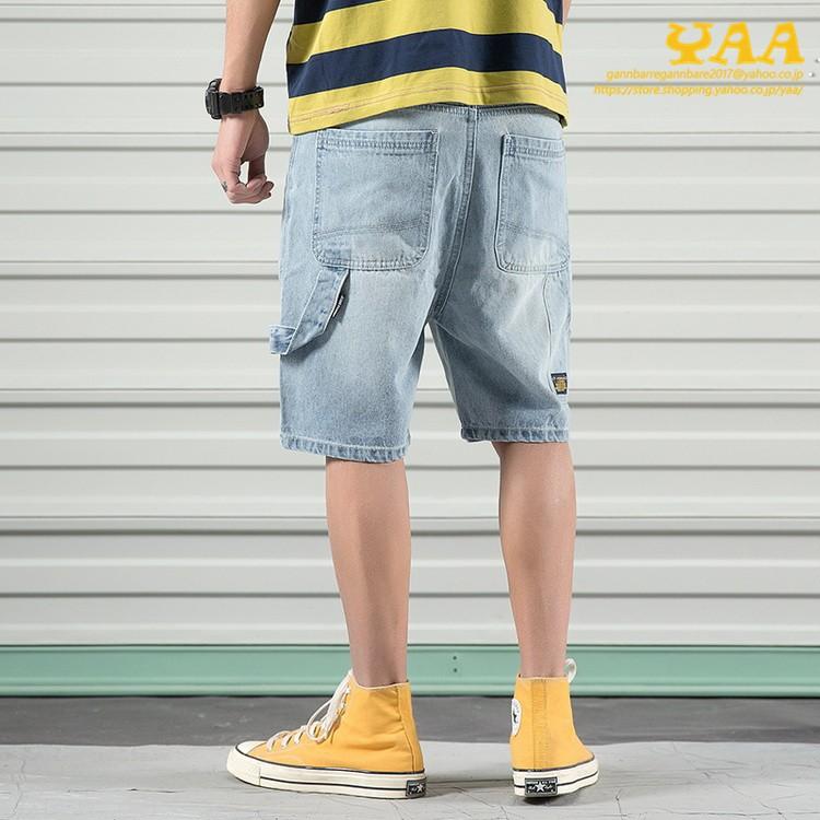 ハーフデニムパンツ ジーンズ ハーフパンツ ショートパンツ デニム パンツ 半ズボン 短パン ボトムス メンズ ウォッシュ ヴィンテージ C0326 Yaa 通販 Yahoo ショッピング