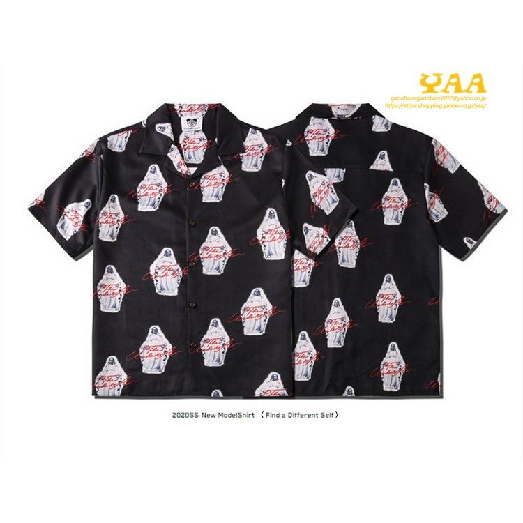 総柄シャツ 開襟シャツ メンズ シャツ アロハシャツ きれいめシャツ 