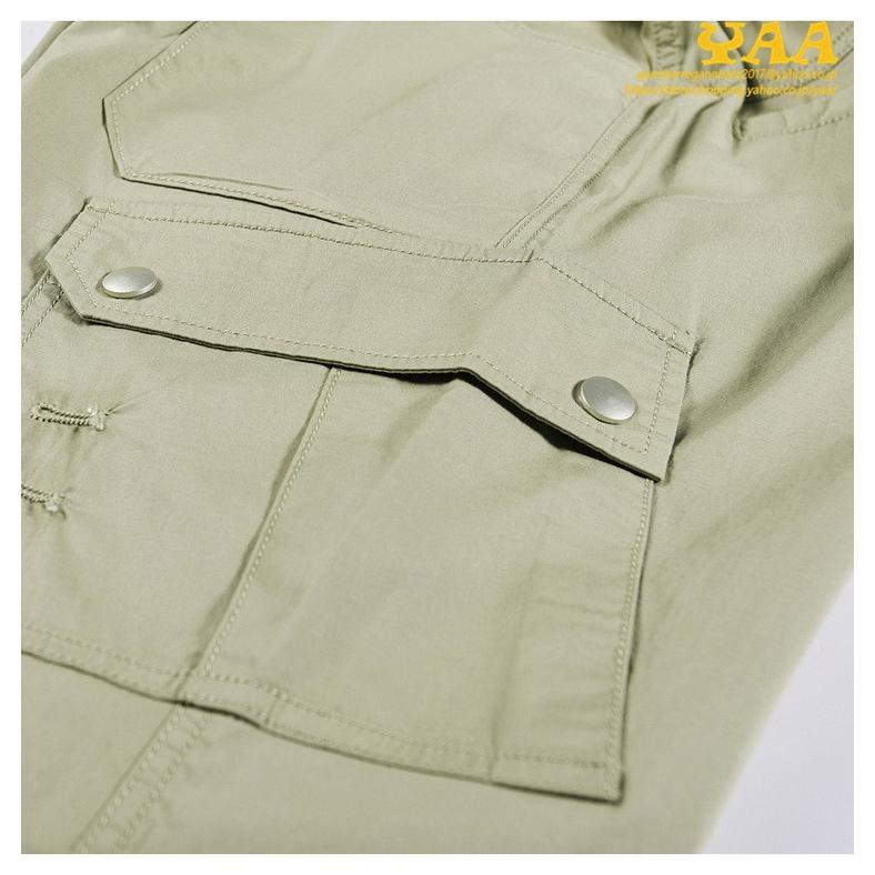 リブカーゴパンツ メンズ カーゴパンツ スキニー ワークパンツ