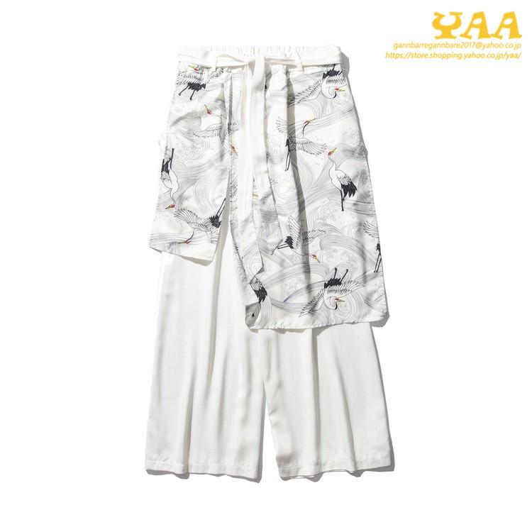 バギーパンツ メンズ 綿麻 ワイドパンツ ルーズパンツ リネンパンツ